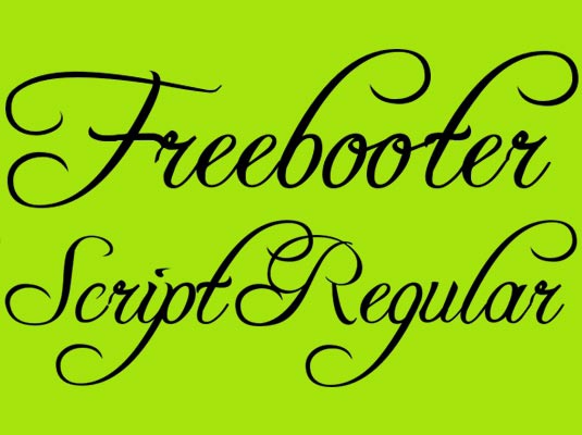 Шрифт Freebooter Script