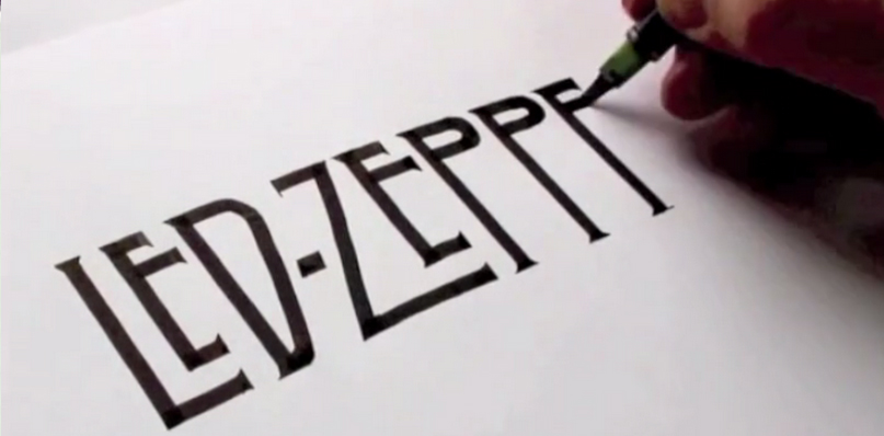 Видео - художник рисует знаменитые логотипы от руки