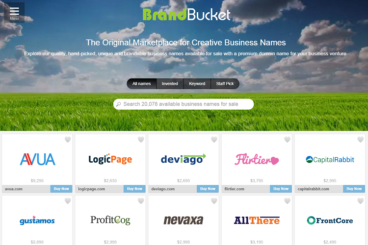 BrandBucket - маркетплейс доменных имен премиум-класса