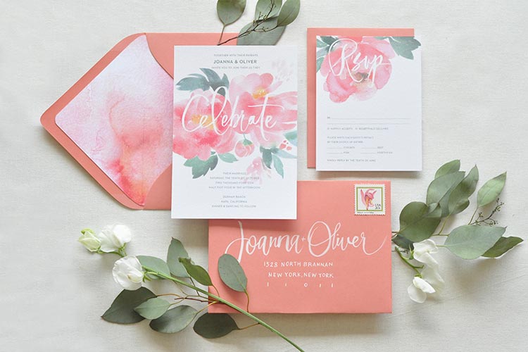 25 цветовых схем для свадебных приглашений