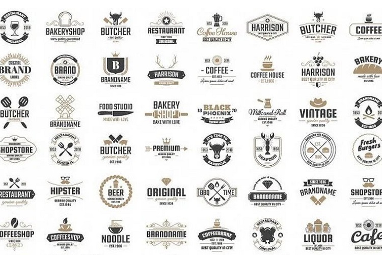 50+ шаблонов логотипов для Photoshop