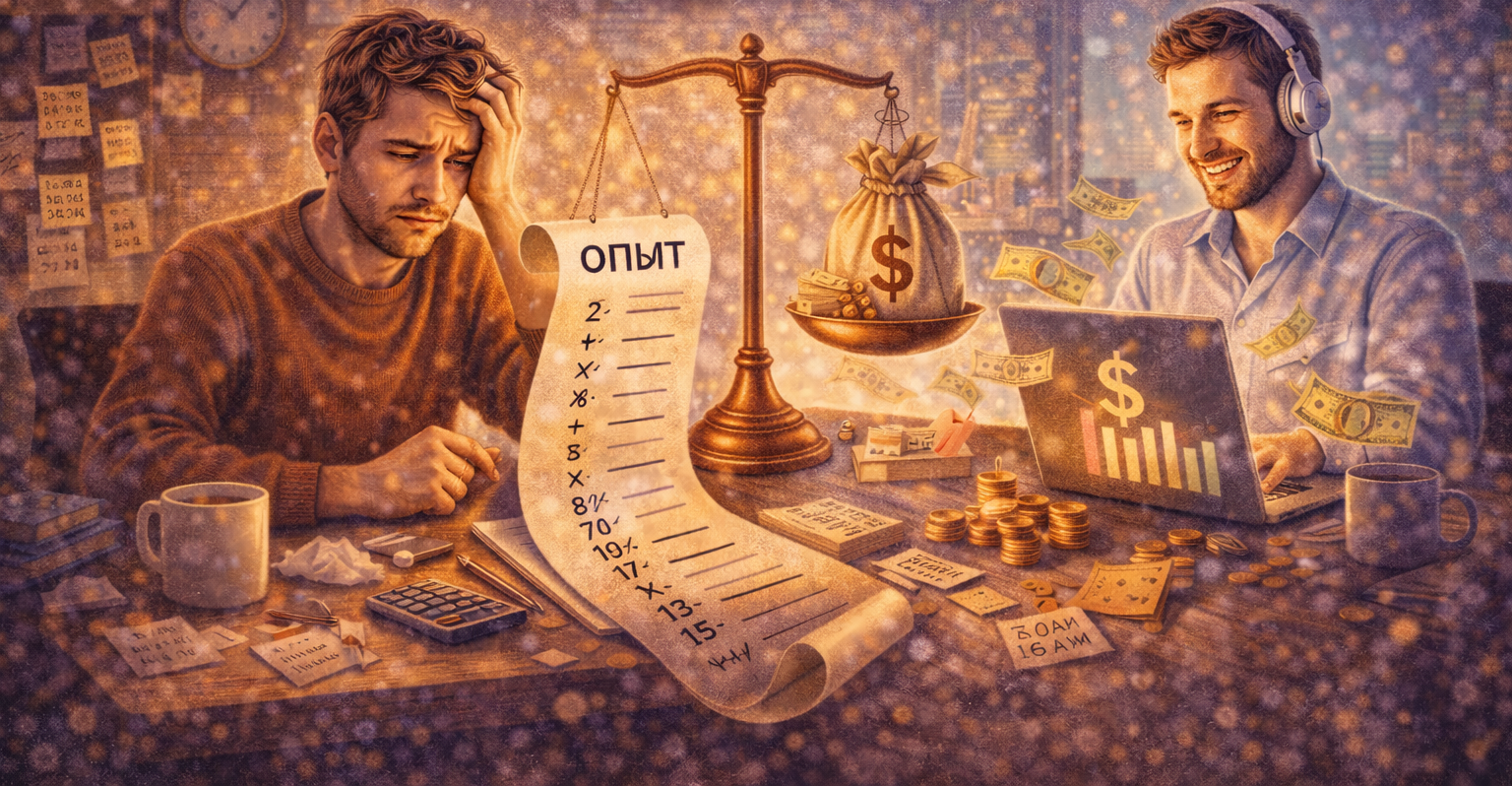 Почему опыт ≠ высокий доход на фрилансе